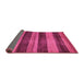 Sideview of Abstract Pink Modern Rug, abs76pnk