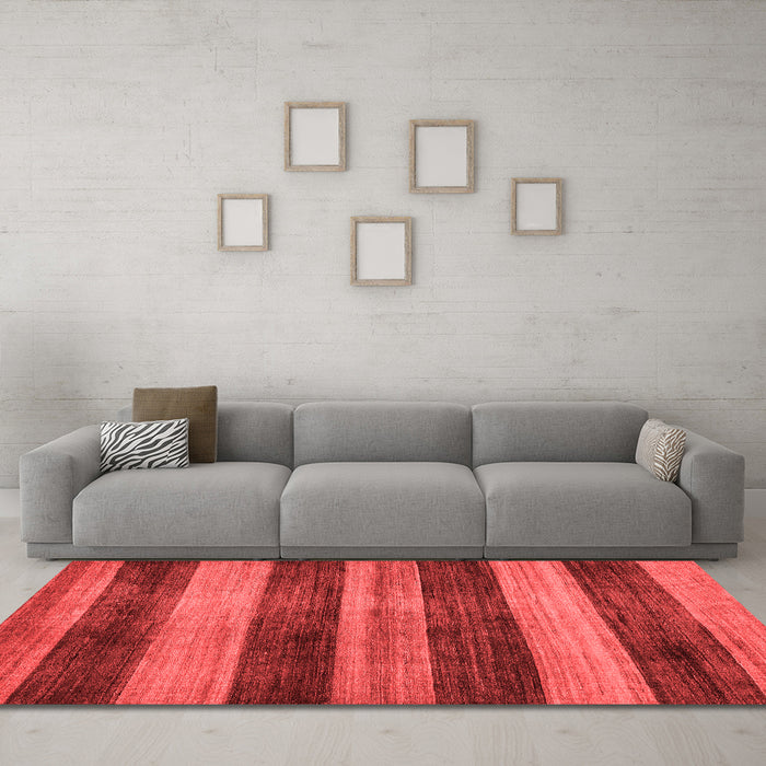 Modern Red Washable Rugs