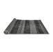 Sideview of Abstract Gray Modern Rug, abs76gry