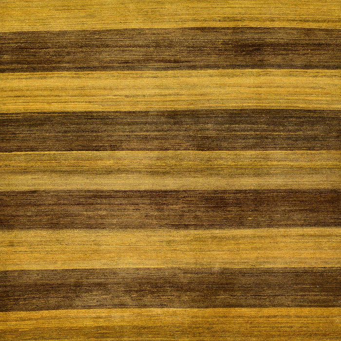 Square Machine Washable Abstract Saddle Brown Rug, wshabs76