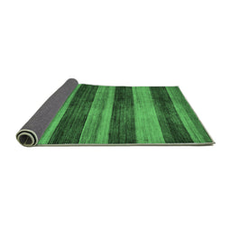 Sideview of Abstract Emerald Green Modern Rug, abs76emgrn