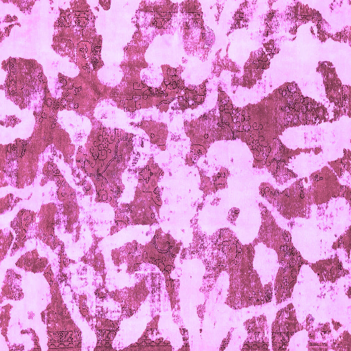 Square Machine Washable Abstract Purple Modern Area Rugs, wshabs770pur