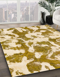 Abstract Sun Yellow Modern Rug, abs770