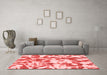 Modern Red Washable Rugs