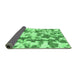 Sideview of Abstract Emerald Green Modern Rug, abs770emgrn