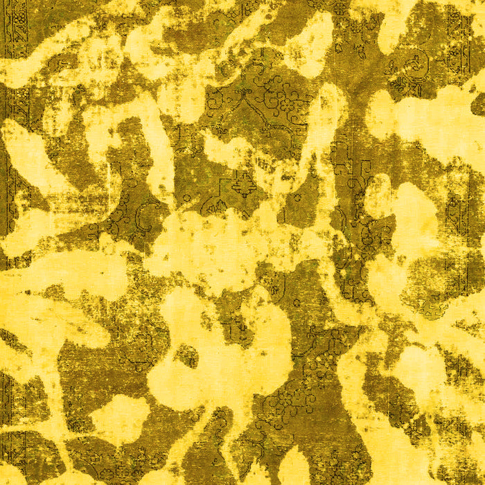 Abstract Yellow Modern Rug, abs770yw