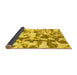 Sideview of Abstract Yellow Modern Rug, abs770yw