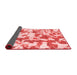 Abstract Red Modern Area Rugs