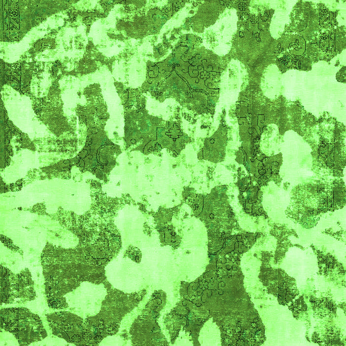 Machine Washable Abstract Green Modern Area Rugs, wshabs770grn