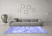 Machine Washable Abstract Blue Modern Rug in a Living Room, wshabs771blu