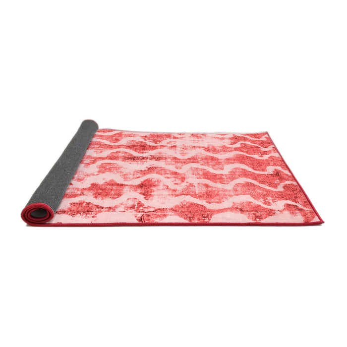 Abstract Red Modern Area Rugs