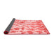 Abstract Red Modern Area Rugs