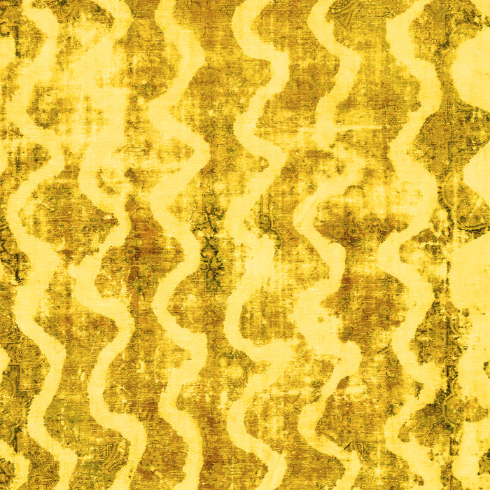 Machine Washable Abstract Yellow Modern Rug, wshabs771yw