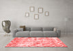 Modern Red Washable Rugs