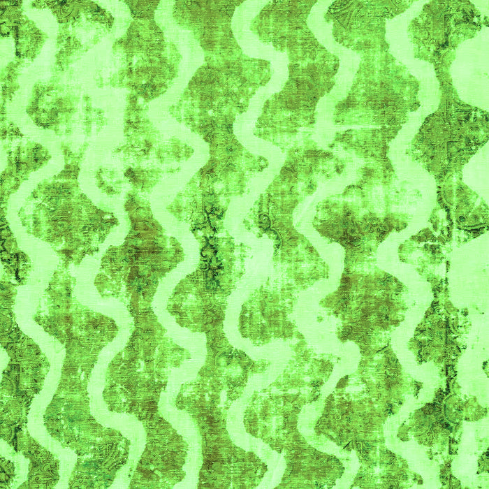 Abstract Green Modern Rug, abs771grn