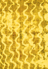 Abstract Yellow Modern Rug, abs771yw