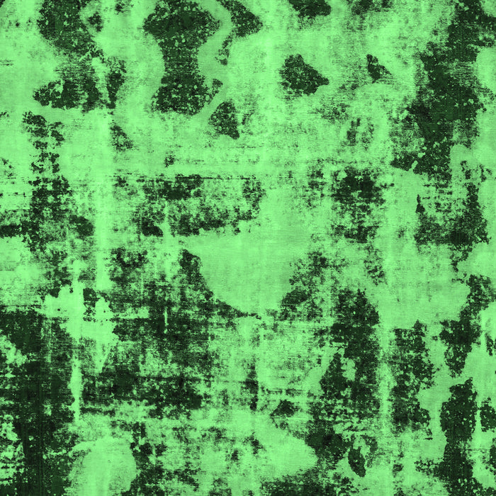 Machine Washable Abstract Emerald Green Modern Area Rugs, wshabs772emgrn