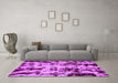 Machine Washable Abstract Purple Modern Area Rugs in a Living Room, wshabs772pur