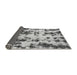 Sideview of Abstract Gray Modern Rug, abs772gry