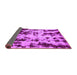 Sideview of Abstract Purple Modern Rug, abs772pur