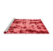 Modern Red Washable Rugs