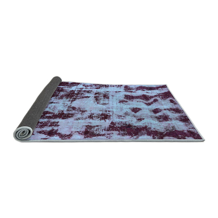 Sideview of Abstract Light Blue Modern Rug, abs772lblu
