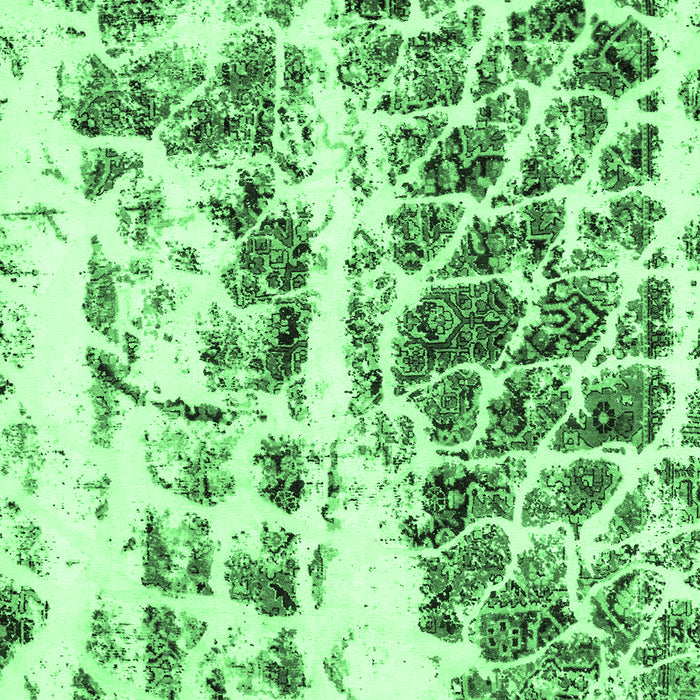 Abstract Emerald Green Modern Rug, abs773emgrn