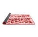 Abstract Red Modern Area Rugs