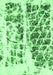 Machine Washable Abstract Emerald Green Modern Area Rugs, wshabs773emgrn