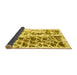 Sideview of Abstract Yellow Modern Rug, abs773yw