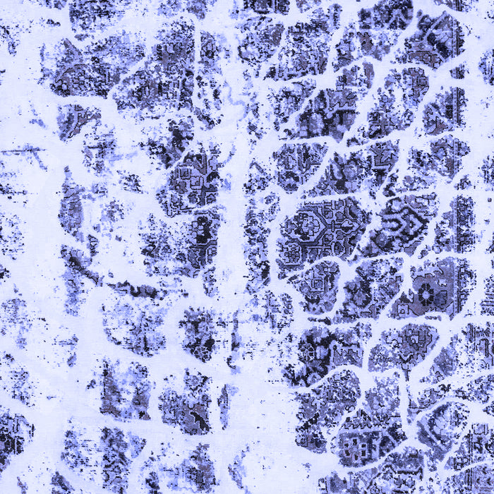 Abstract Blue Modern Rug, abs773blu