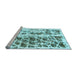 Sideview of Machine Washable Abstract Light Blue Modern Rug, wshabs773lblu