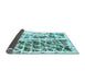 Sideview of Abstract Light Blue Modern Rug, abs773lblu