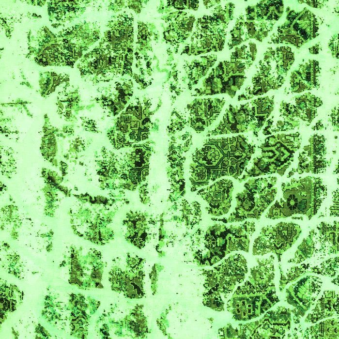 Abstract Green Modern Rug, abs773grn