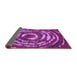 Sideview of Abstract Purple Modern Rug, abs774pur