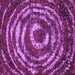 Square Machine Washable Abstract Purple Modern Area Rugs, wshabs774pur