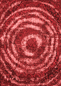 Abstract Red Modern Rug, abs774red