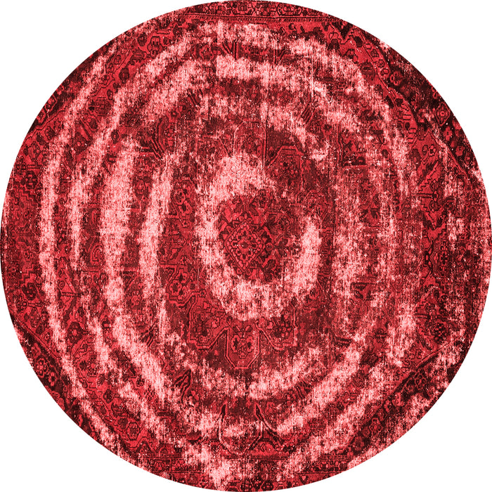 Abstract Red Modern Rug, abs774red