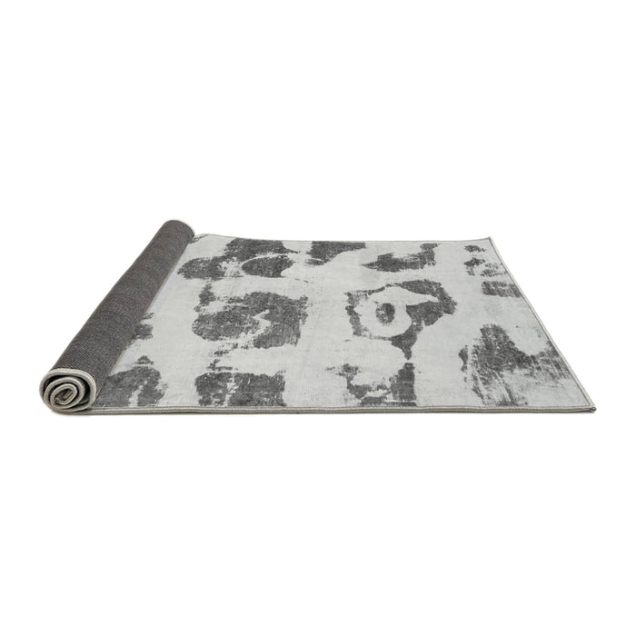 Sideview of Abstract Gray Modern Rug, abs775gry