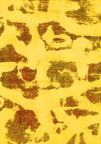 Abstract Yellow Modern Rug, abs775yw