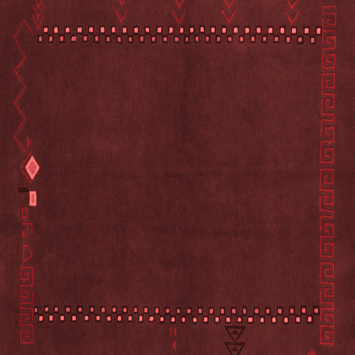 Machine Washable Abstract Red Modern Rug, wshabs776red