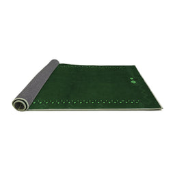 Sideview of Abstract Emerald Green Modern Rug, abs776emgrn