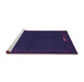 Sideview of Machine Washable Abstract Purple Modern Area Rugs, wshabs776pur