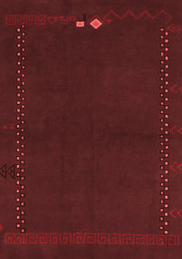 Abstract Red Modern Rug, abs776red