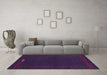 Machine Washable Abstract Pink Modern Rug in a Living Room, wshabs776pnk