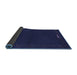 Sideview of Abstract Blue Modern Rug, abs776blu