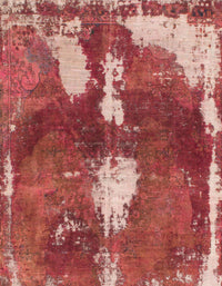 Machine Washable Abstract Red Rug, wshabs777