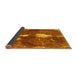 Sideview of Abstract Yellow Modern Rug, abs777yw