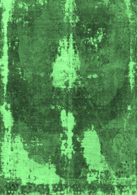 Abstract Emerald Green Modern Rug, abs777emgrn