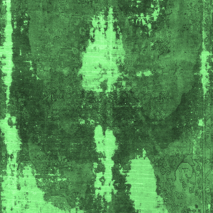Abstract Emerald Green Modern Rug, abs777emgrn